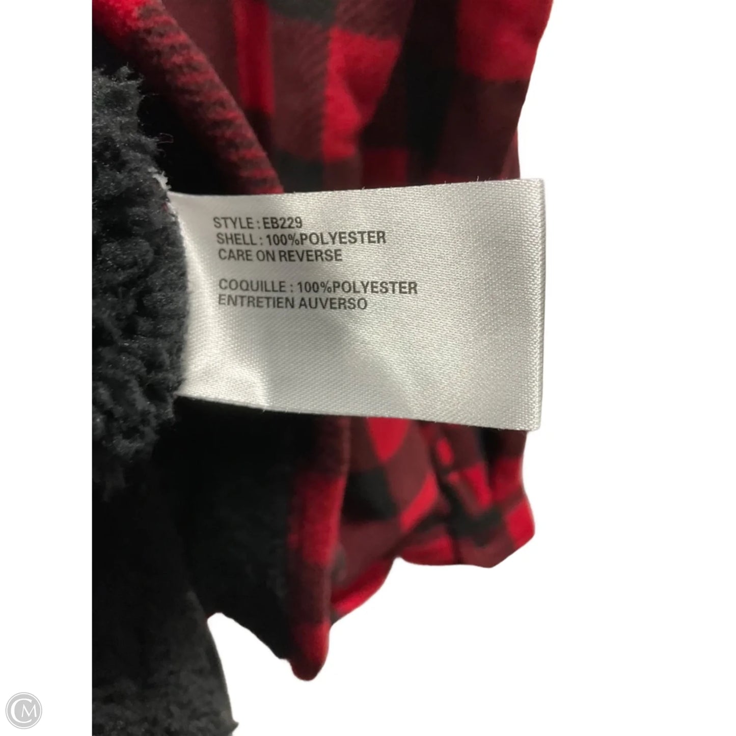 Jacket Shirt By Eddie Bauer In Plaid Pattern, Size: L