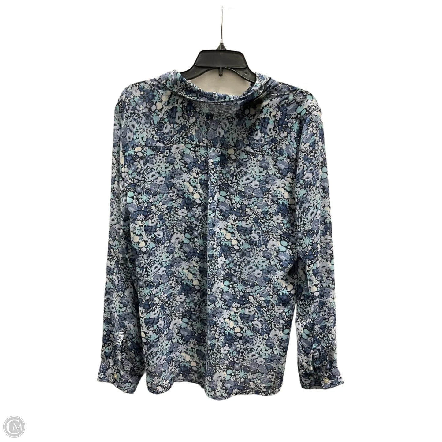Top Long Sleeve By Loft In Floral Print, Size: L
