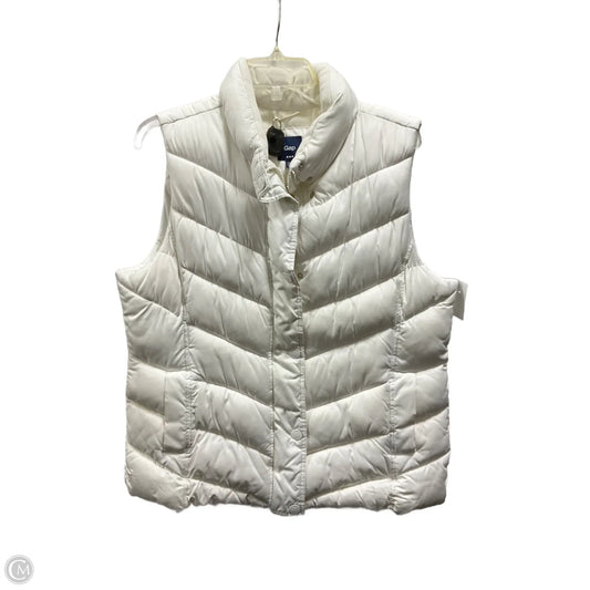 Vest Puffer & Quilted By Gap In White, Size: Xl