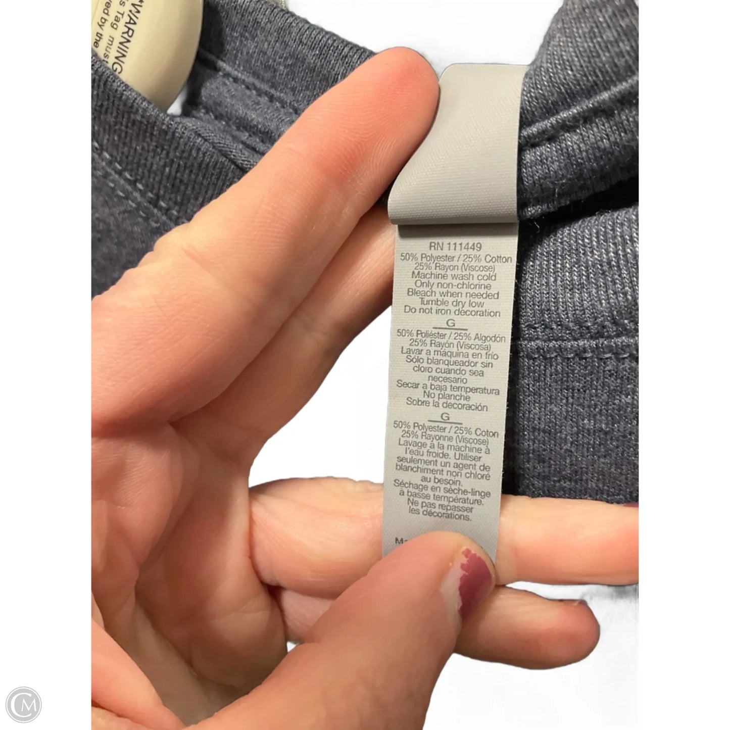 Top Short Sleeve Basic By Next Level In Grey, Size: L