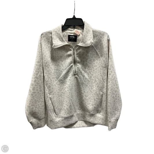 Athletic Sweatshirt Collar By Ypb In Animal Print, Size: S