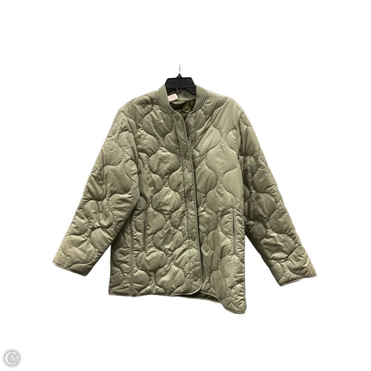 Coat Puffer & Quilted By Mng In Green, Size: S
