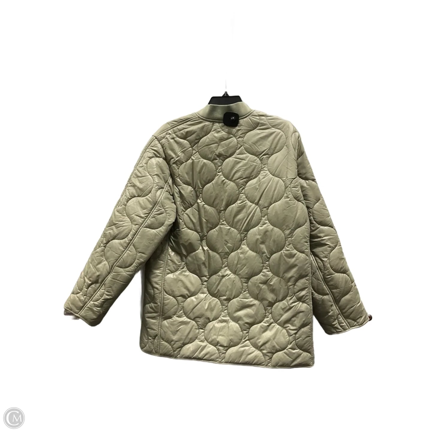 Coat Puffer & Quilted By Mng In Green, Size: S