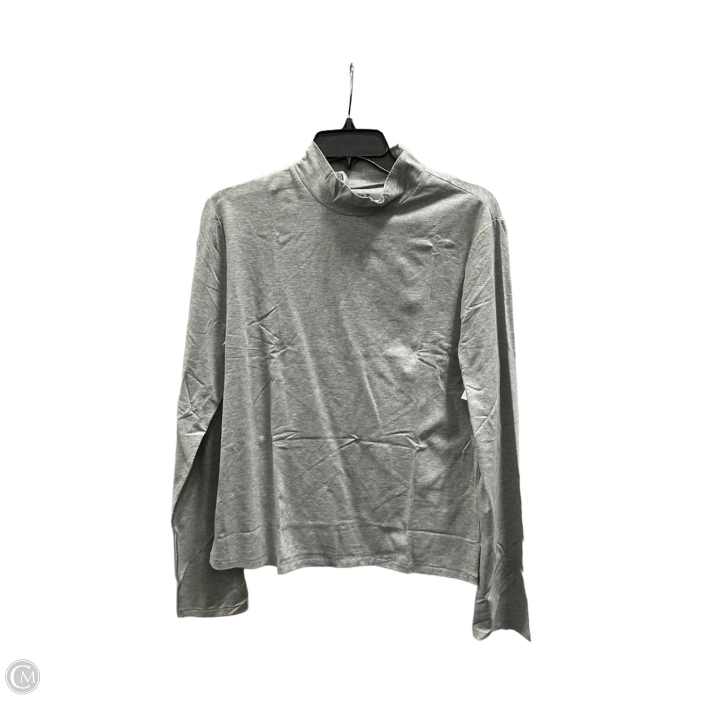 Top Long Sleeve Basic By Gap In Grey, Size: Xl