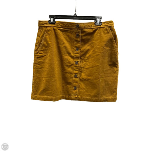 Skirt Mini & Short By J. Crew In Yellow, Size: 14