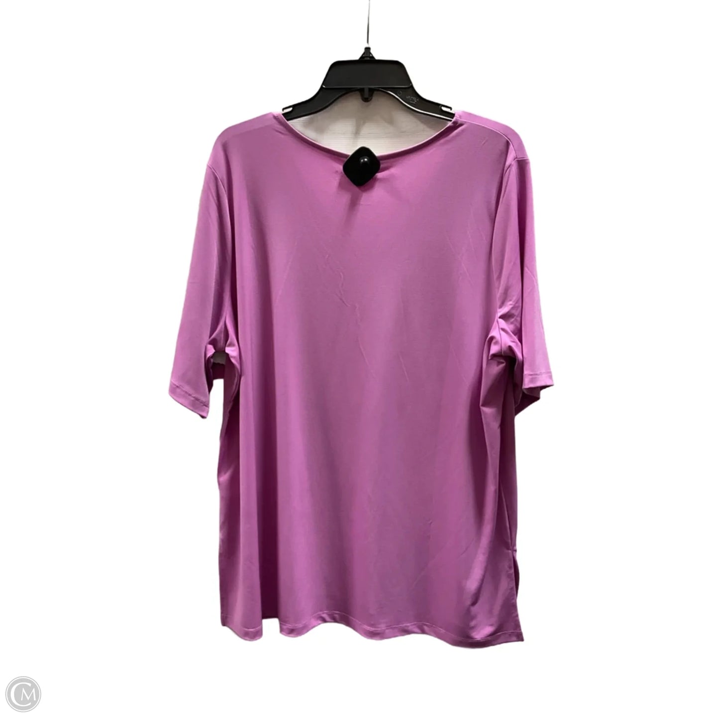 Top Short Sleeve By Susan Graver In Purple, Size: Xl