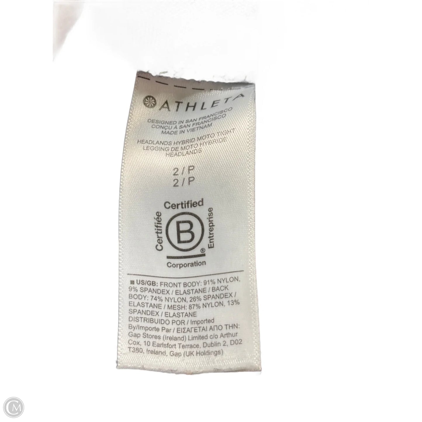 Athletic Leggings By Athleta In Black, Size: 2p