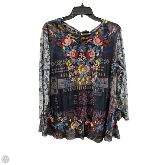Top Long Sleeve By John Mark In Multi-colored, Size: Xl