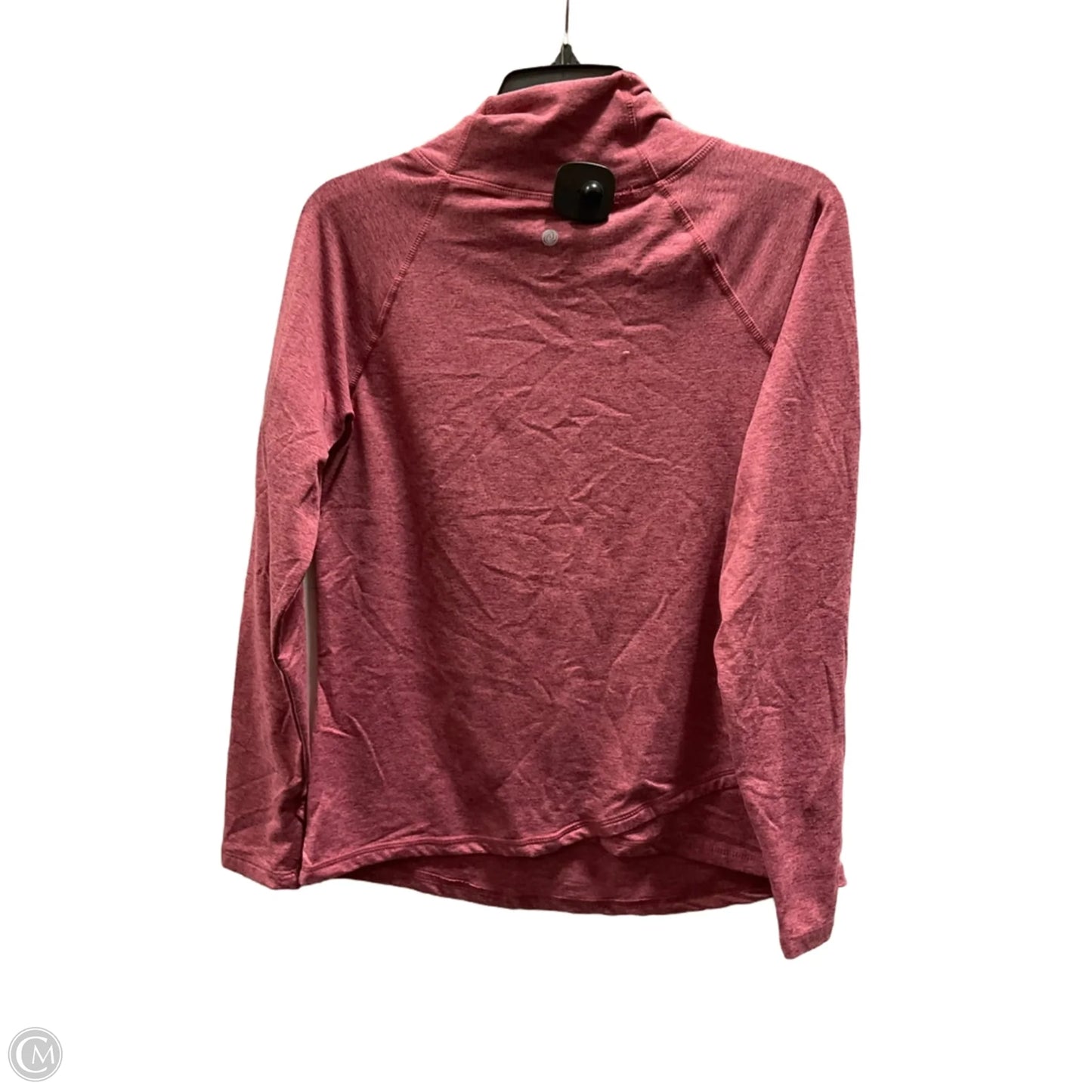 Athletic Top Long Sleeve Collar By Apana In Pink, Size: M