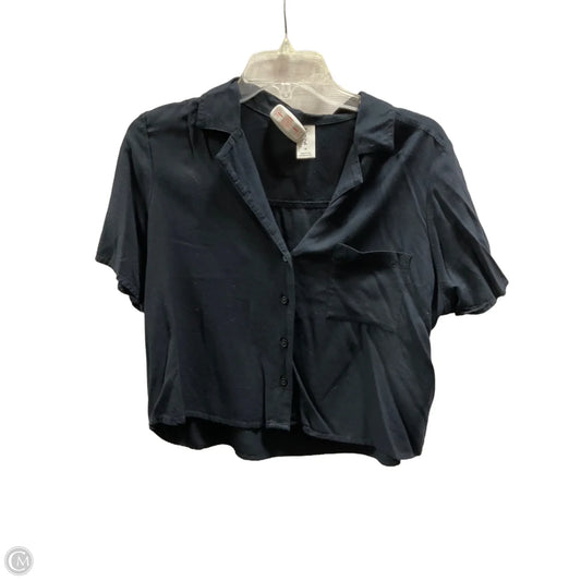 Top Short Sleeve By Abound In Black, Size: M