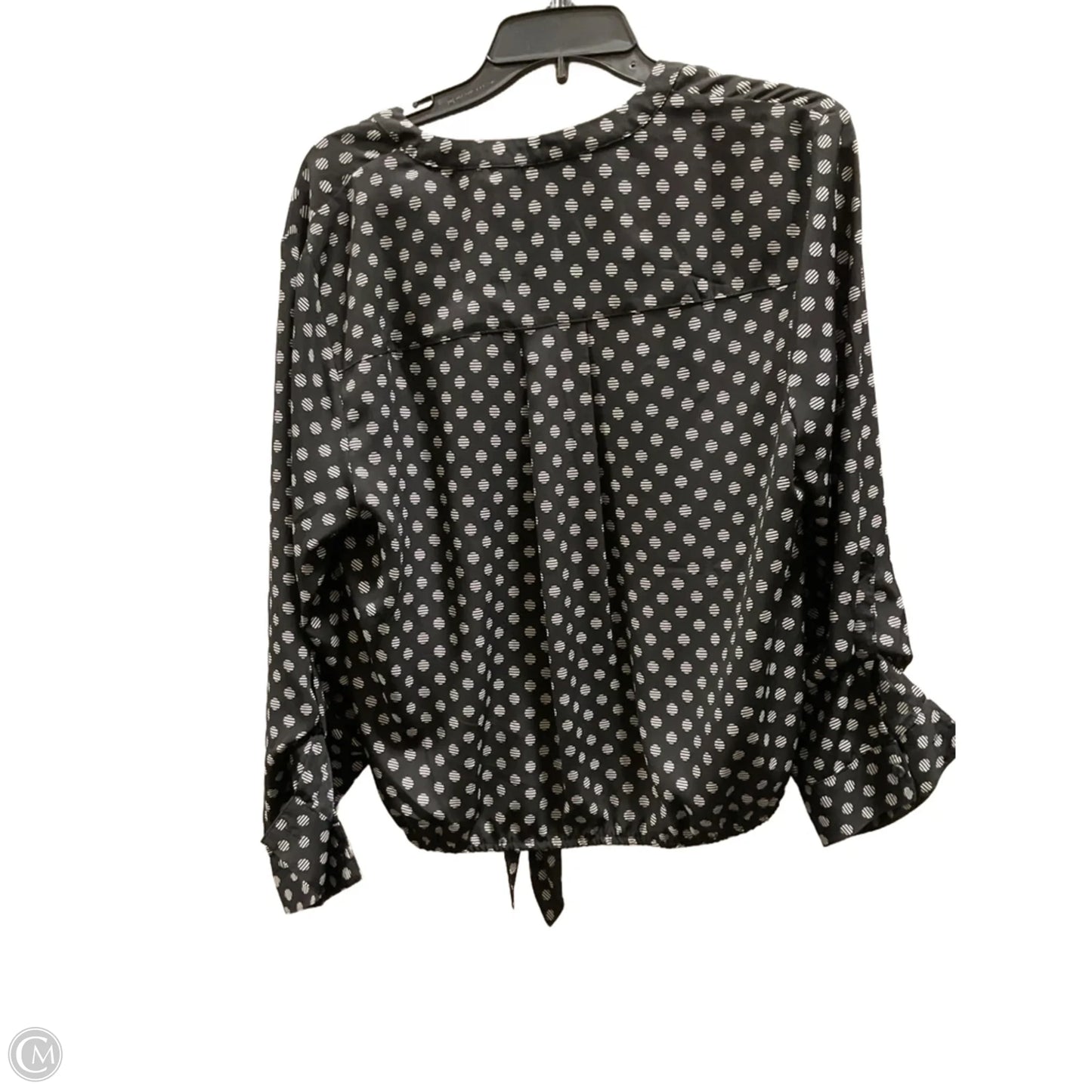 Top Long Sleeve By Chicos In Polkadot Pattern, Size: L