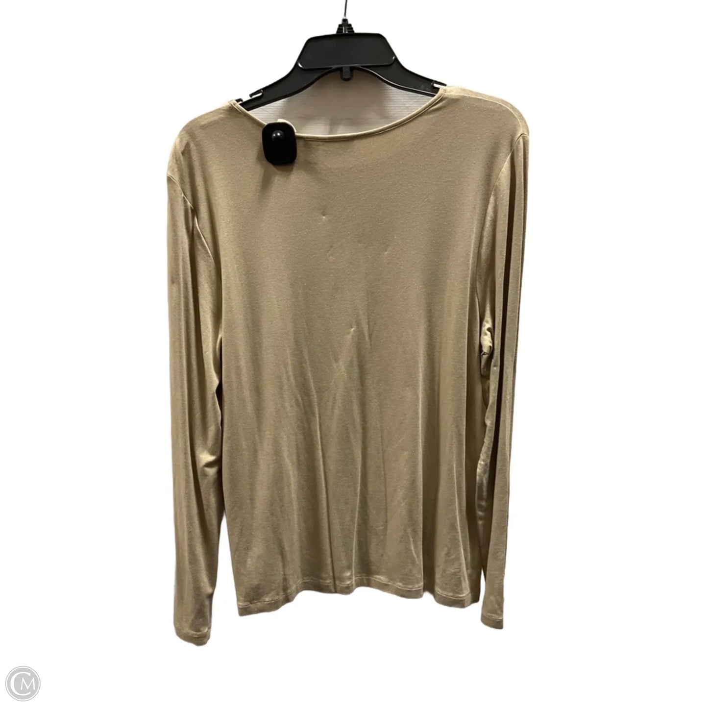 Top Long Sleeve By Chicos In Gold, Size: L