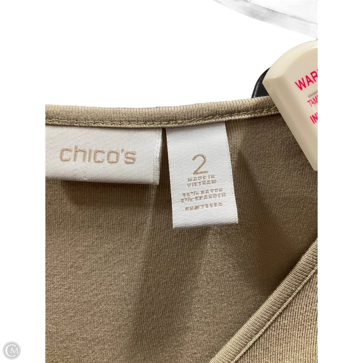 Top Long Sleeve By Chicos In Gold, Size: L