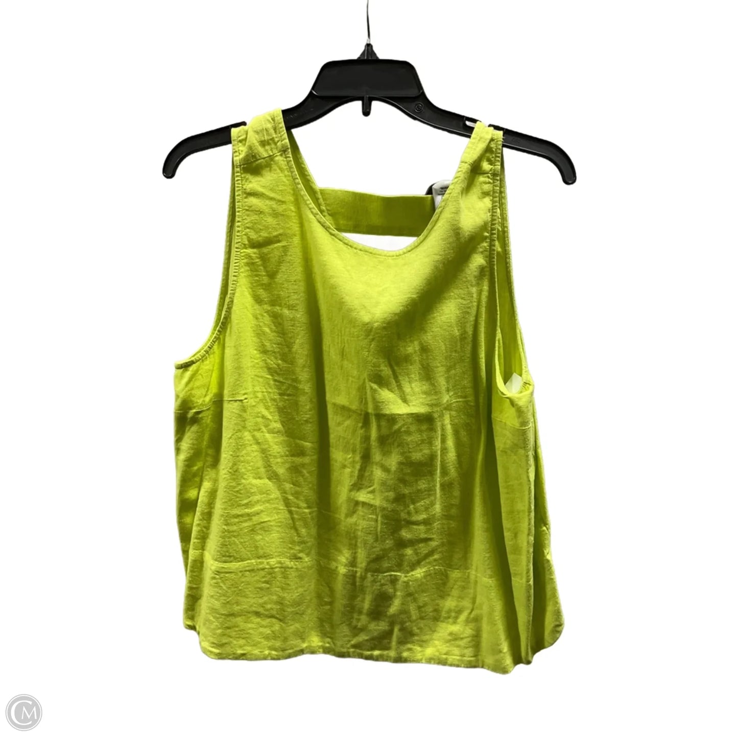 Top Sleeveless By Loft In Green, Size: L