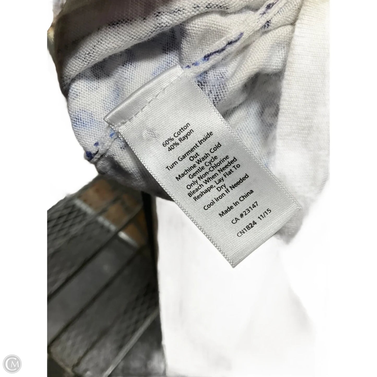 Cardigan By Talbots In Blue & White, Size: 3x