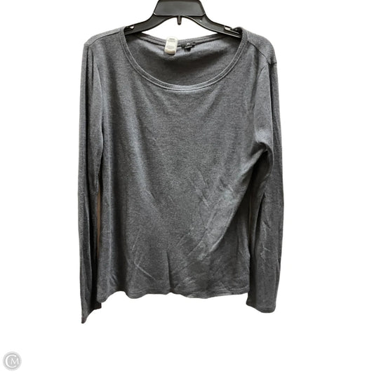 Top Long Sleeve Basic By J. Crew In Grey, Size: M