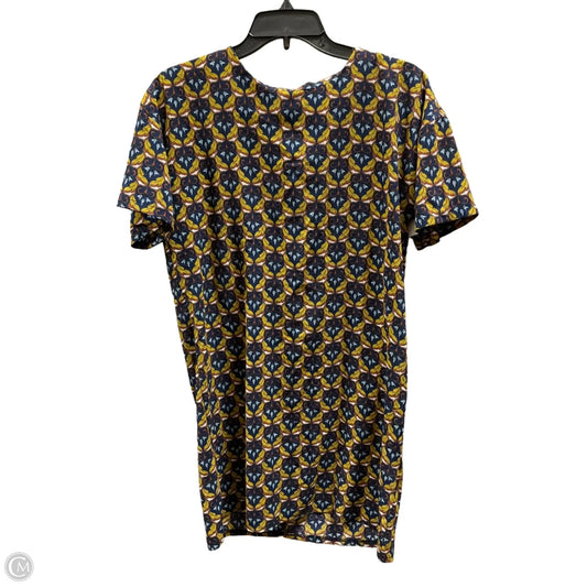 Dress Casual Short By Boohoo Boutique In Blue & Yellow, Size: 6