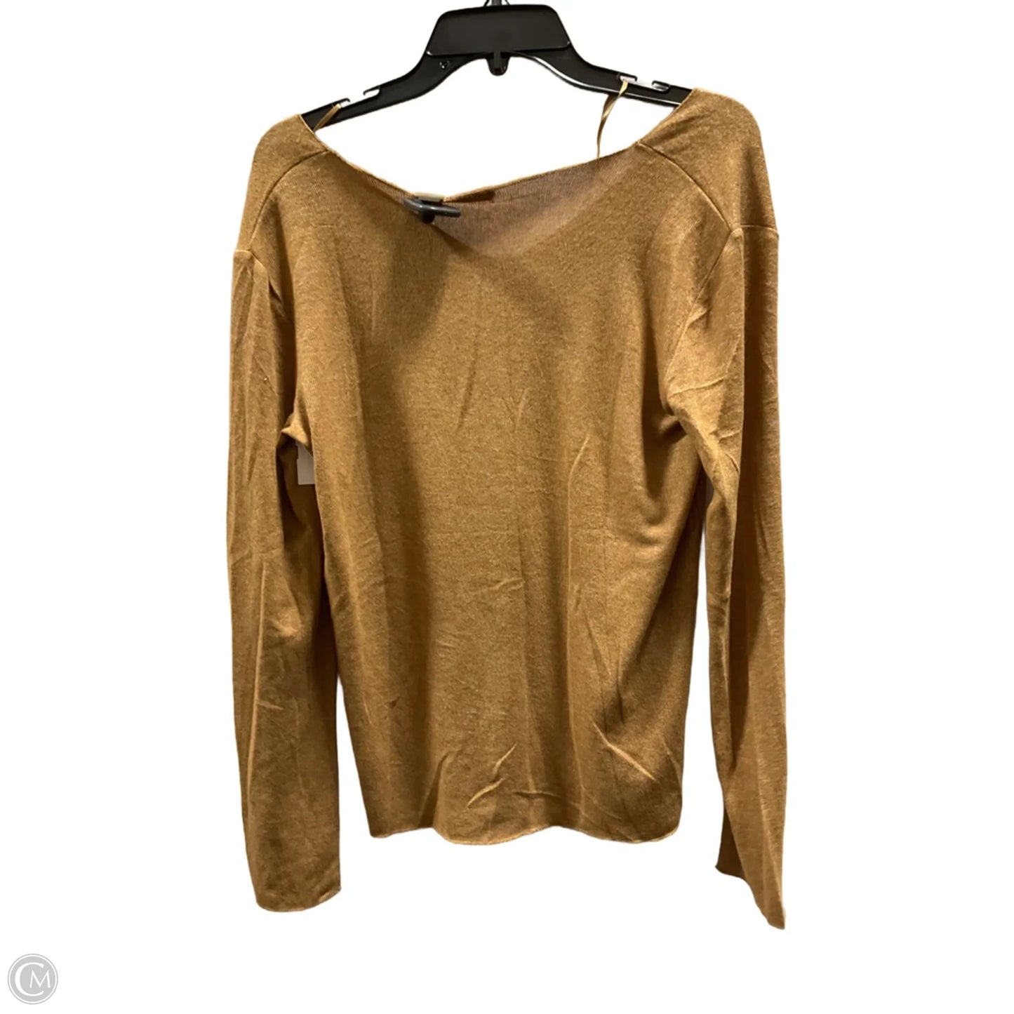 Top Long Sleeve By Zara In Yellow, Size: L