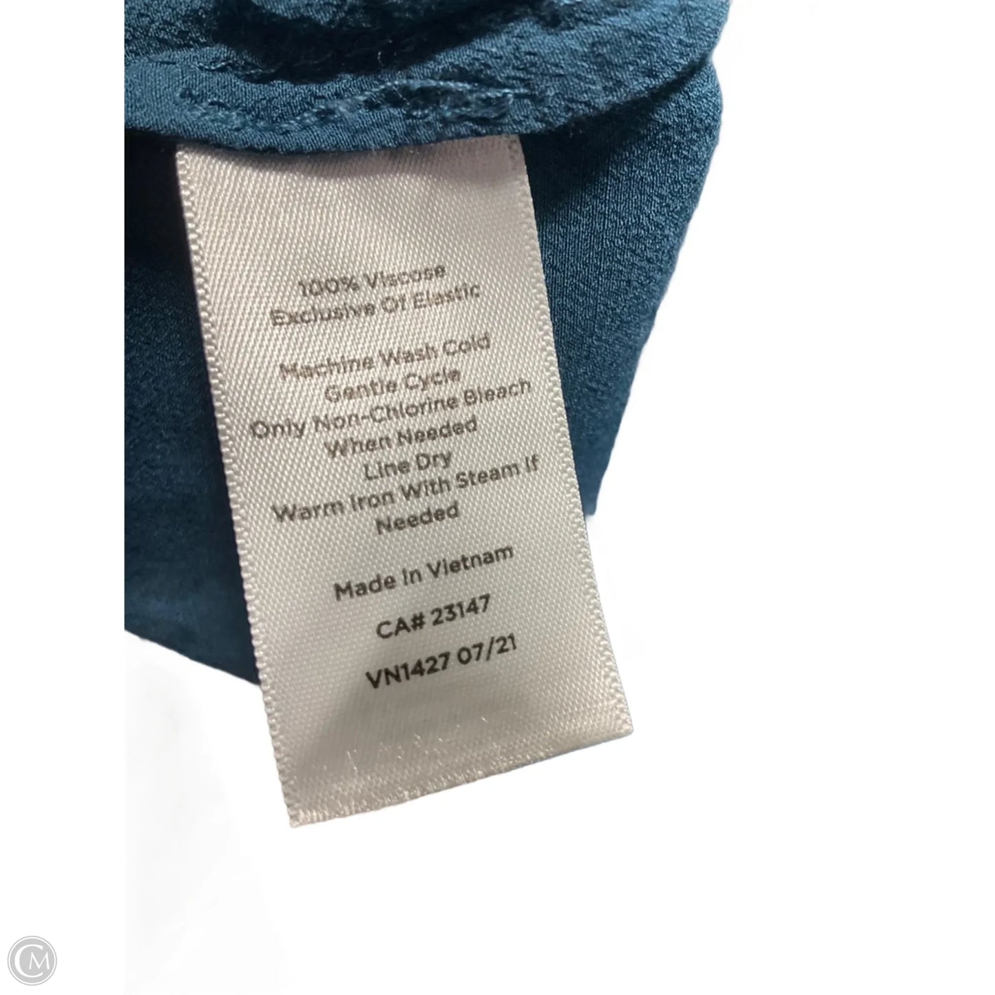 Top Long Sleeve By Talbots In Blue, Size: Xl