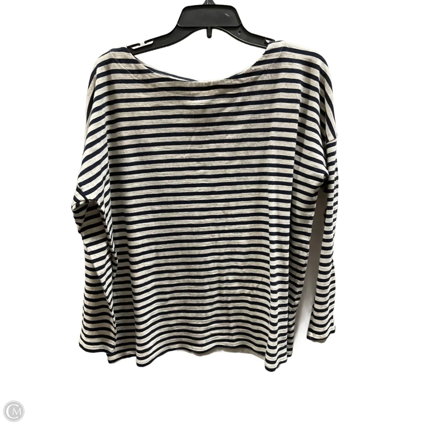 Top Long Sleeve By J. Jill In Striped Pattern, Size: L
