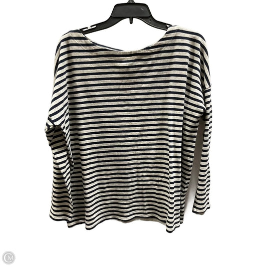 Top Long Sleeve By J. Jill In Striped Pattern, Size: L
