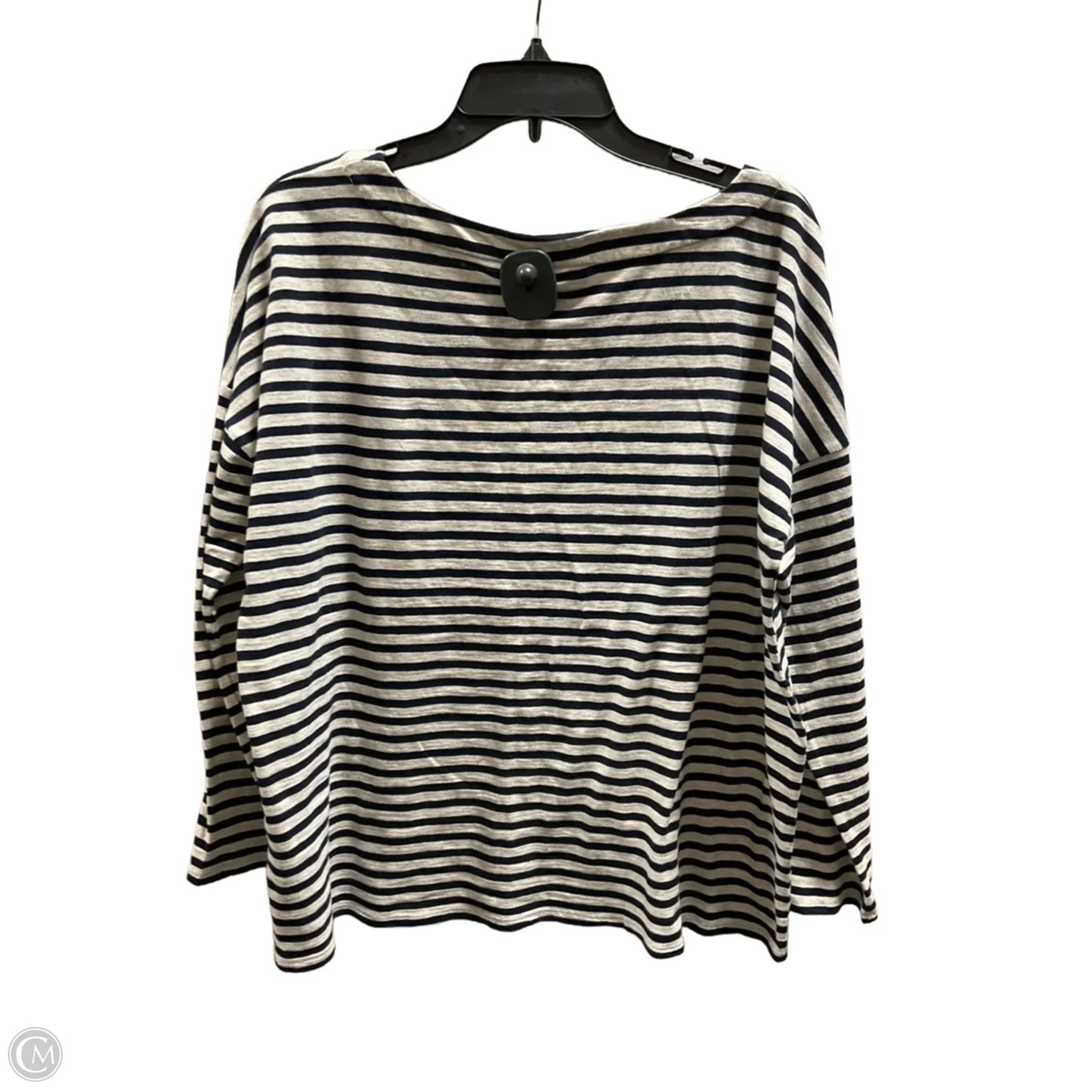 Top Long Sleeve By J. Jill In Striped Pattern, Size: L