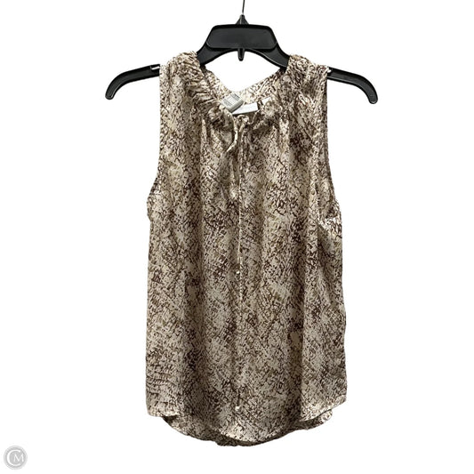 Top Sleeveless By New York And Co In Snakeskin Print, Size: S