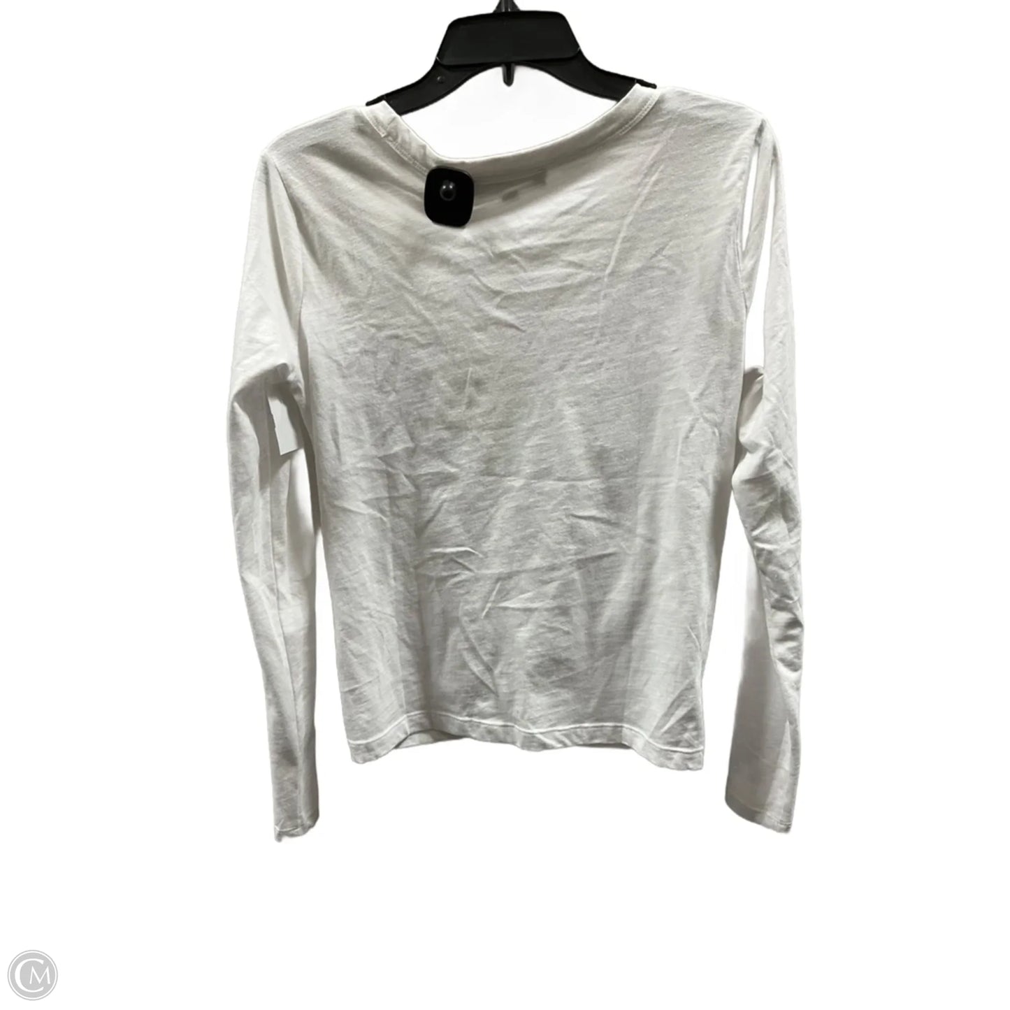 Top Long Sleeve Basic By Loft In White, Size: S