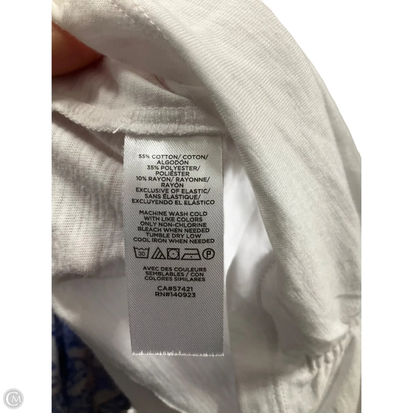 Top Long Sleeve Basic By Loft In White, Size: S