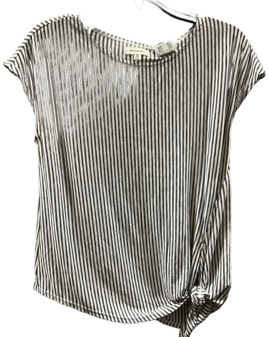 Top Sleeveless By Max Studio In Striped Pattern, Size: Xs