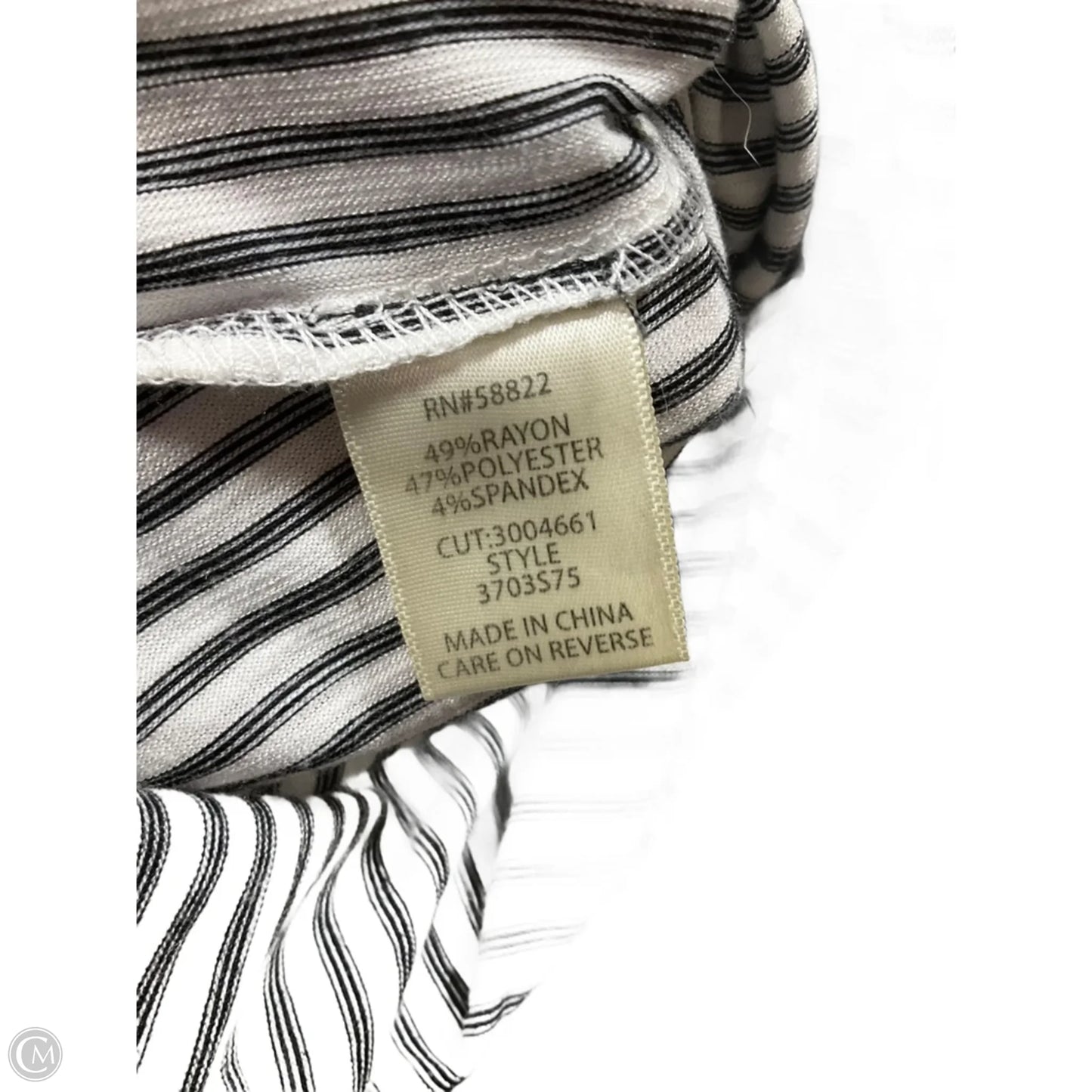 Top Sleeveless By Max Studio In Striped Pattern, Size: Xs