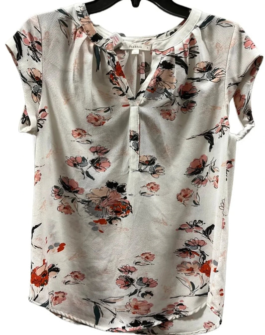 Top Sleeveless By Cmf In Floral Print, Size: S