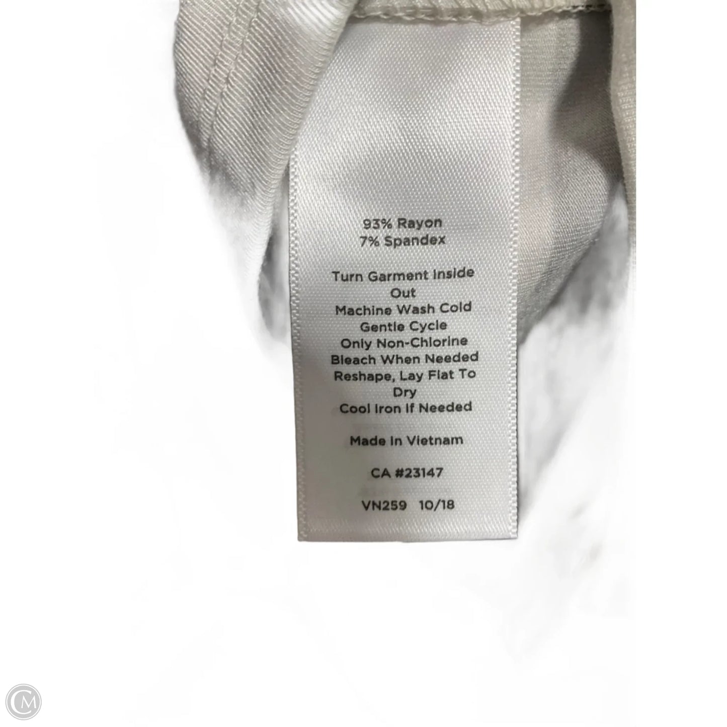 Top Short Sleeve By Talbots In Striped Pattern, Size: Xl