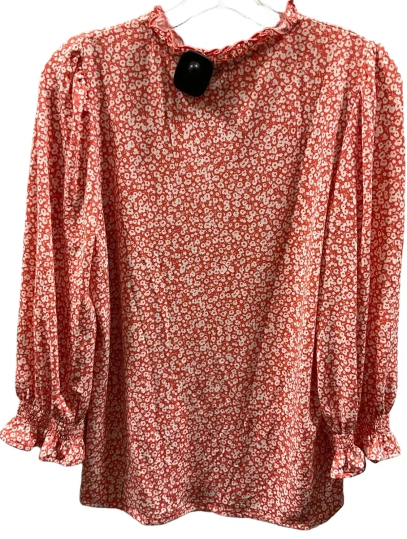 Top Long Sleeve By Adrianna Papell In Orange, Size: M