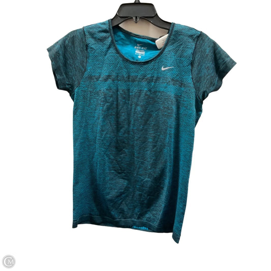Athletic Top Short Sleeve By Nike Apparel In Blue, Size: M