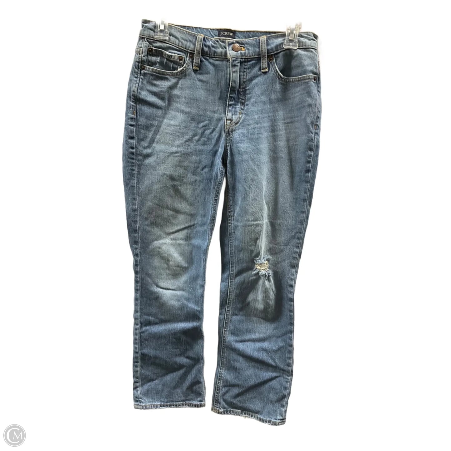 Jeans Cropped By J. Crew In Blue Denim, Size: 4