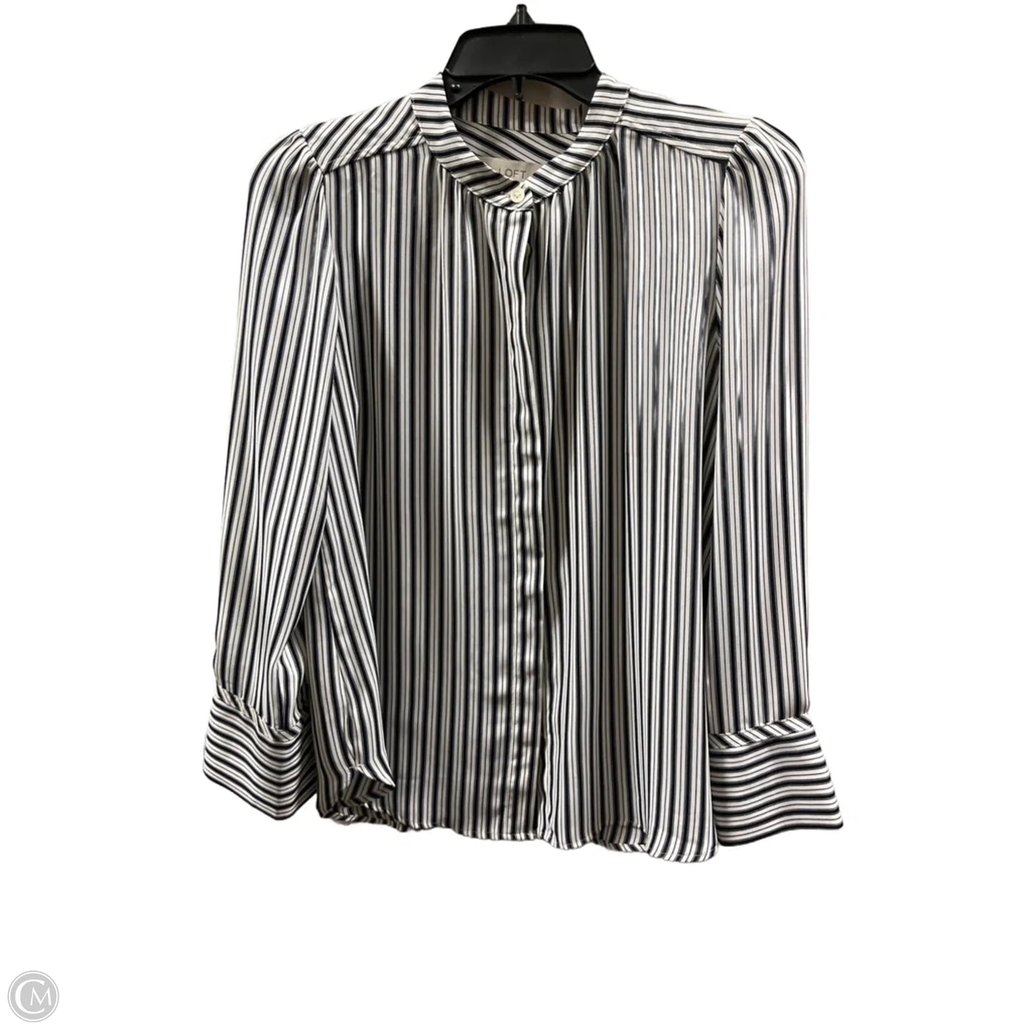 Top Long Sleeve By Loft In Striped Pattern, Size: Sp