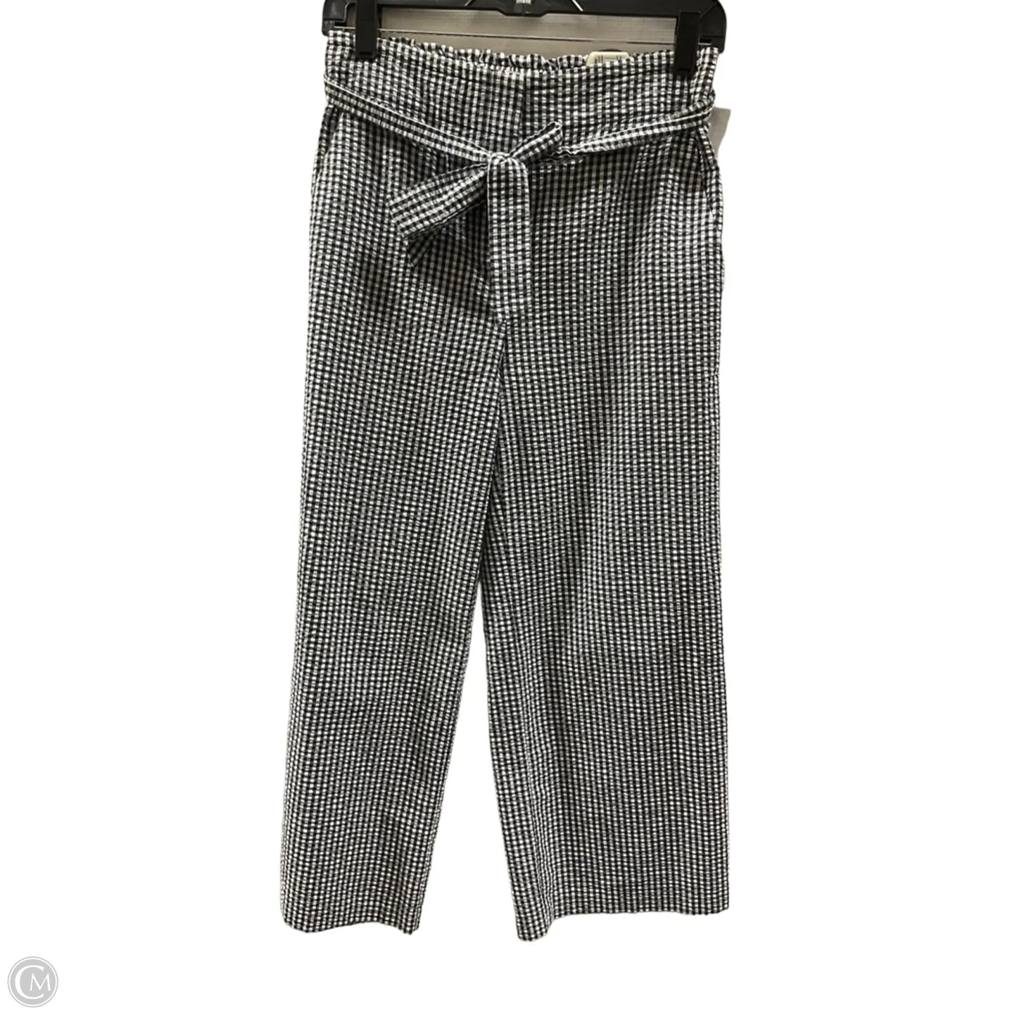 Pants Linen By Loft In Checkered Pattern, Size: 2