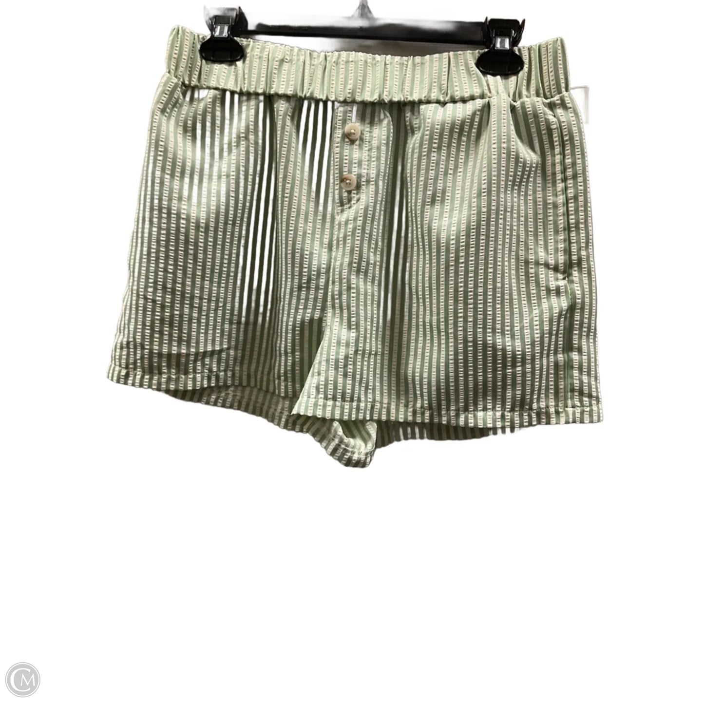 Shorts By Happily Grey In Striped Pattern, Size: 12