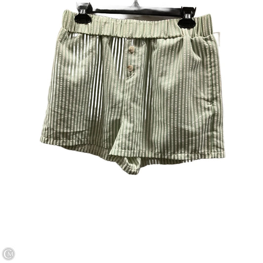 Shorts By Happily Grey In Striped Pattern, Size: 12