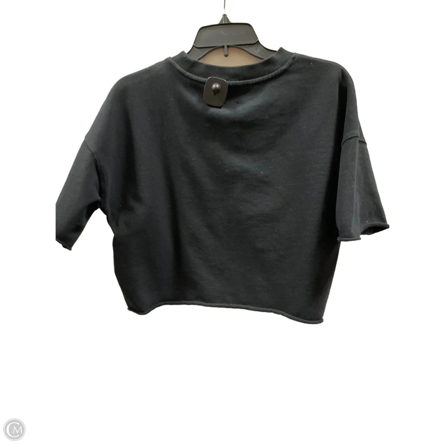 Athletic Top Short Sleeve By Gap In Black, Size: Xs