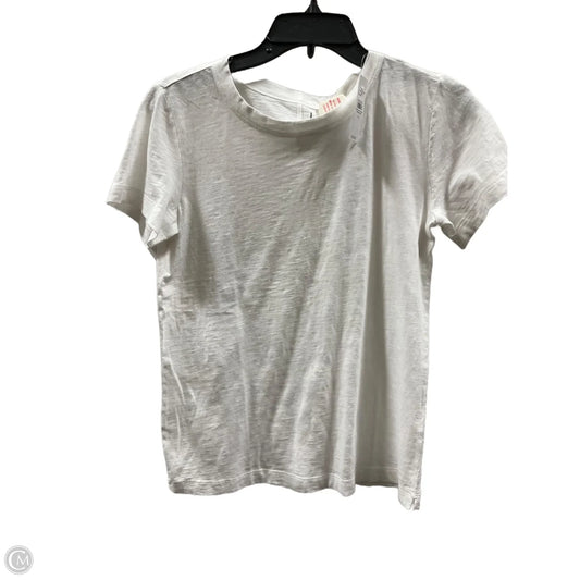 Top Short Sleeve Basic By Loft In White, Size: Xs