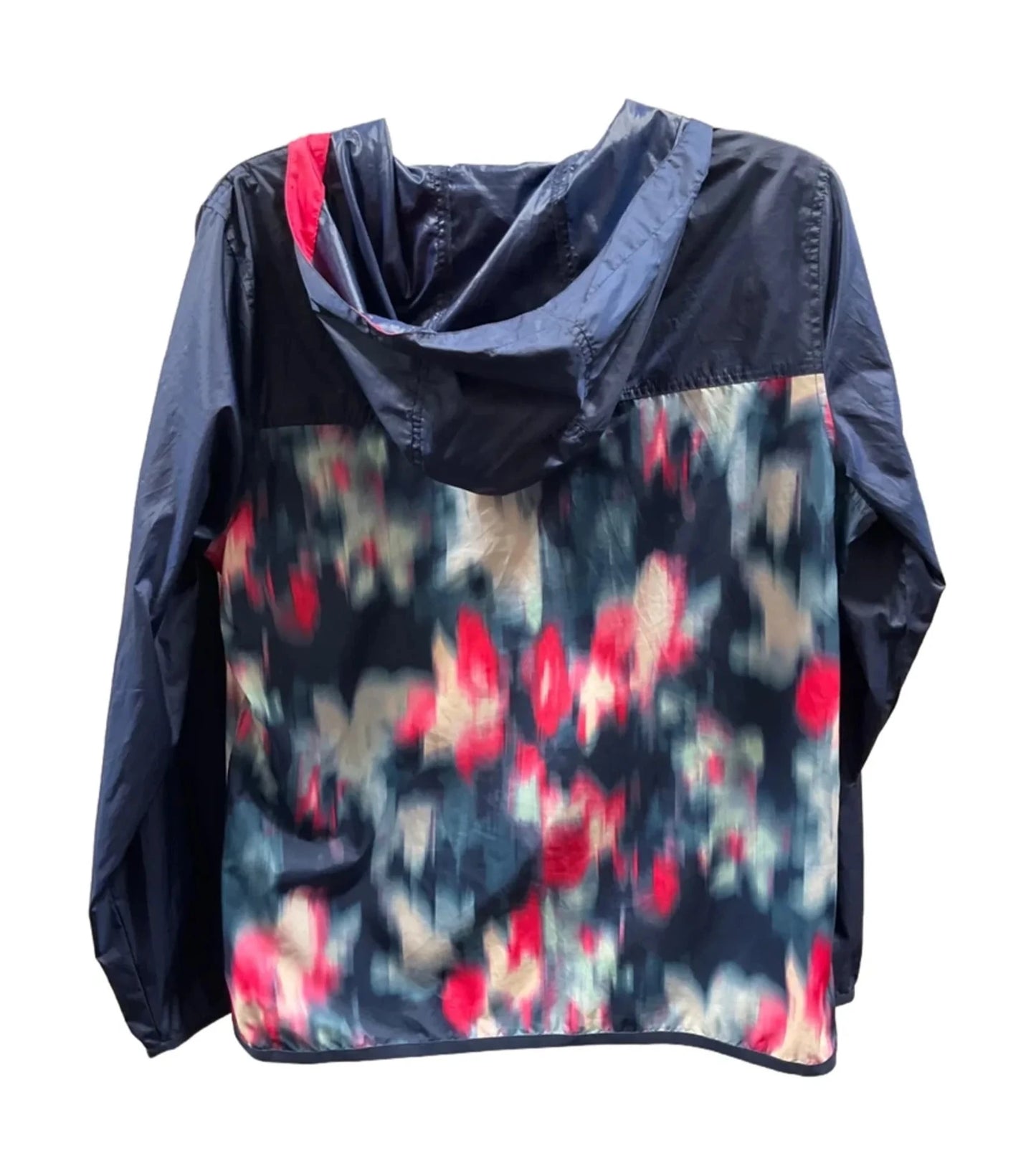 Athletic Jacket By Eddie Bauer In Navy, Size: L