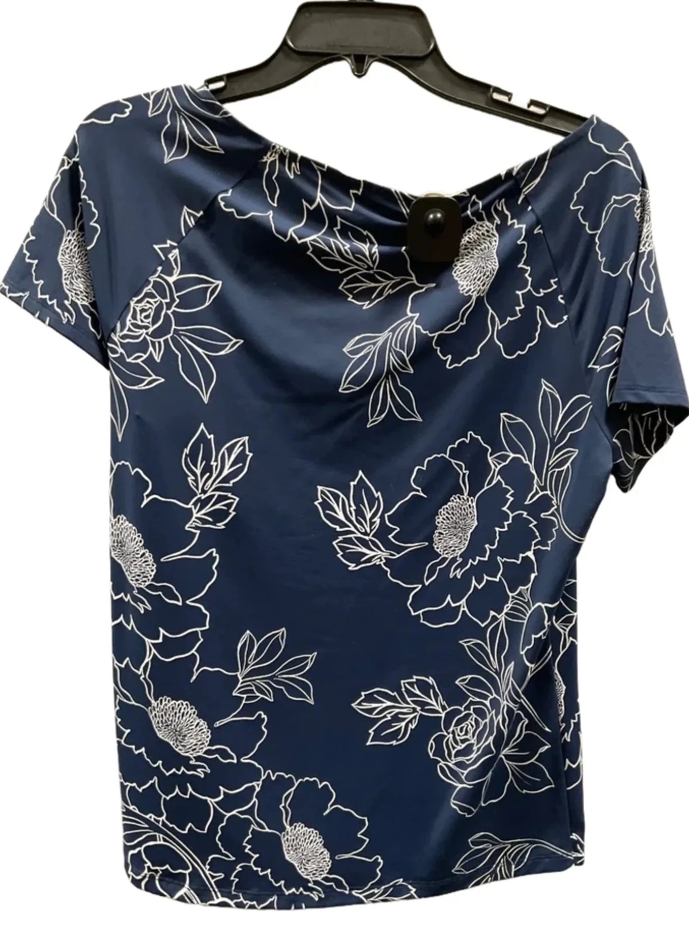 Top Short Sleeve By Talbots In Blue, Size: M