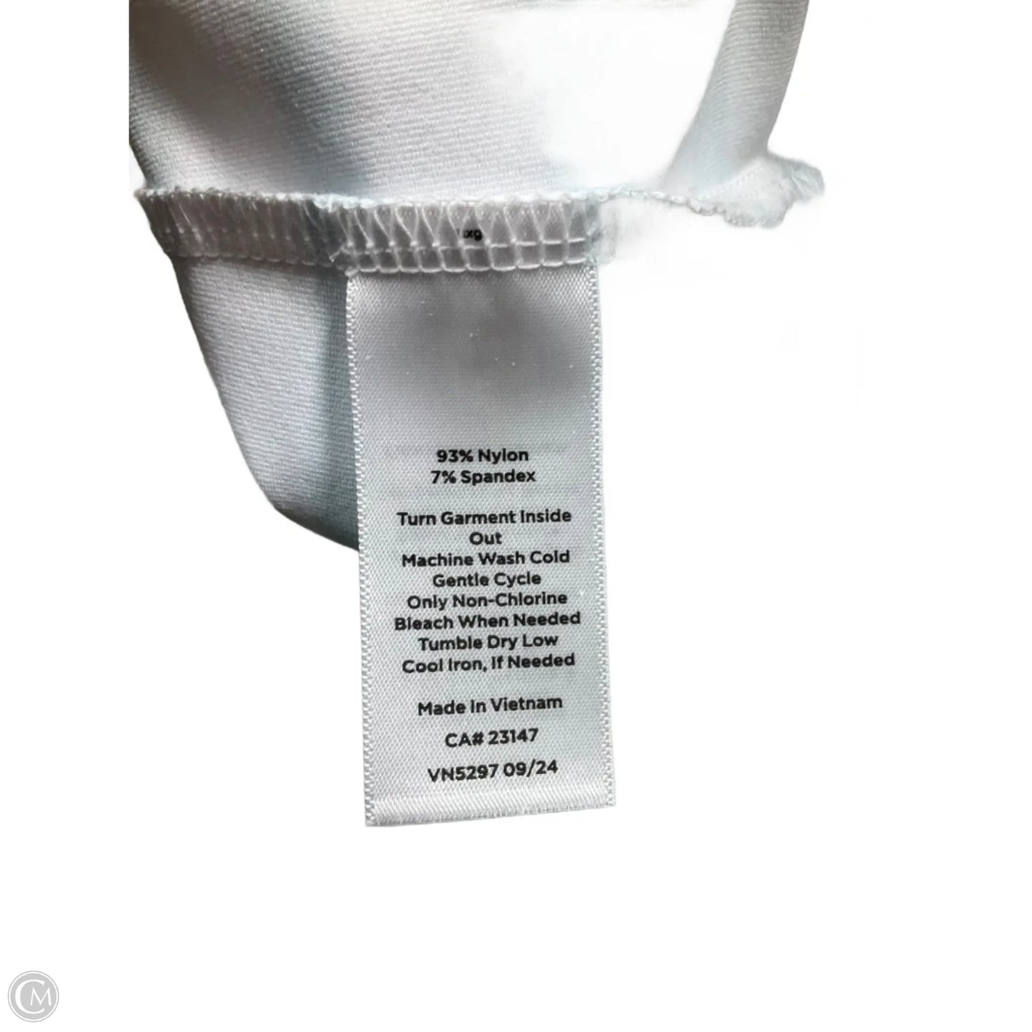 Top Short Sleeve By Talbots In Striped Pattern, Size: M