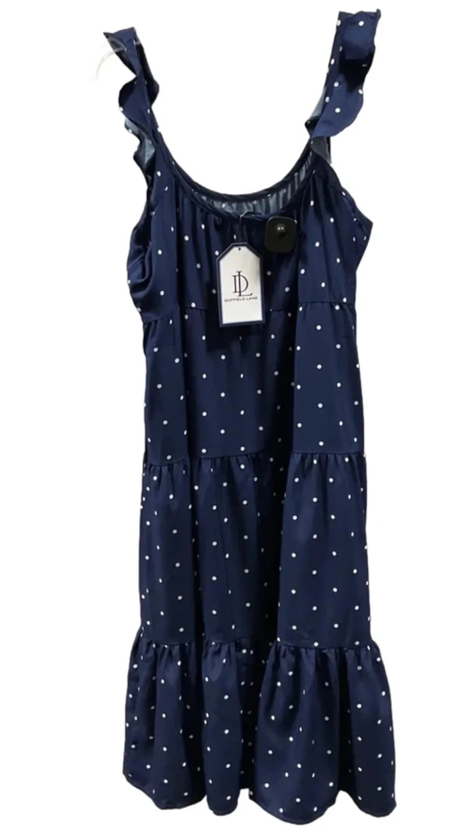 Dress Casual Midi By Cmb In Polkadot Pattern, Size: S