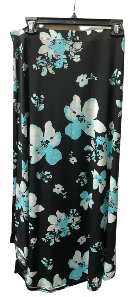 Skirt Maxi By Chicos In Floral Print, Size: 12