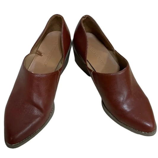 Boots Ankle Heels By Cynthia Rowley In Brown, Size: 8.5