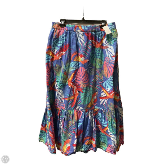 Skirt Maxi By Talbots In Tropical Print, Size: 16