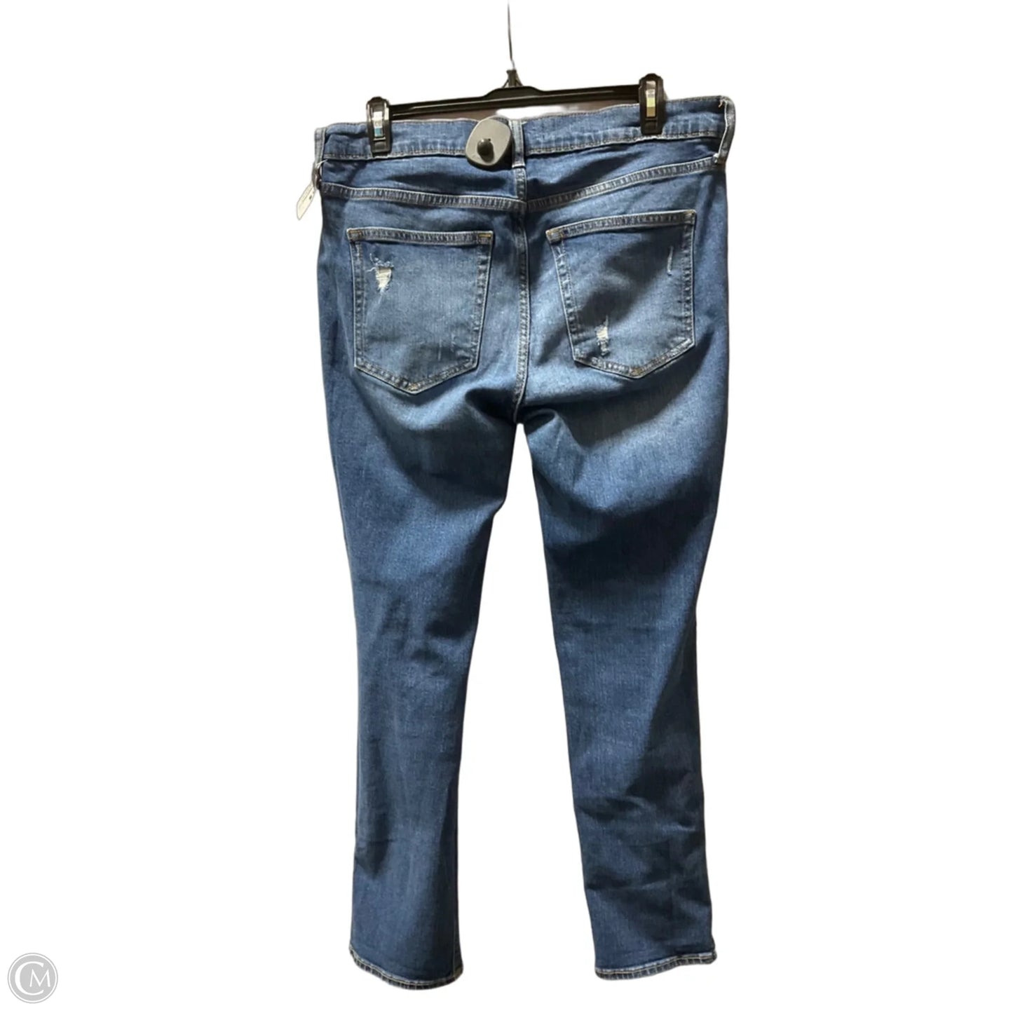 Jeans Straight By Gap In Blue Denim, Size: 8